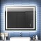 Exbrite Front And Back Lit Dimmable Led Anti Fog Bathroom Mirror Linea Series 40"W X 32"H
